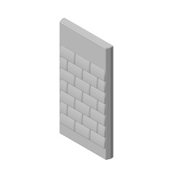 Šamotová deska zadní, středová ETNA   